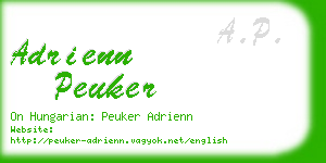 adrienn peuker business card
